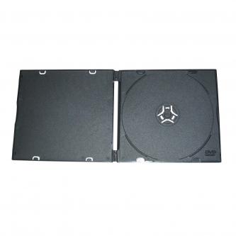 Box na 1 ks CD, měkký plast, černý, tenký, 5.2 mm, 200-pack, cena za 1 ks