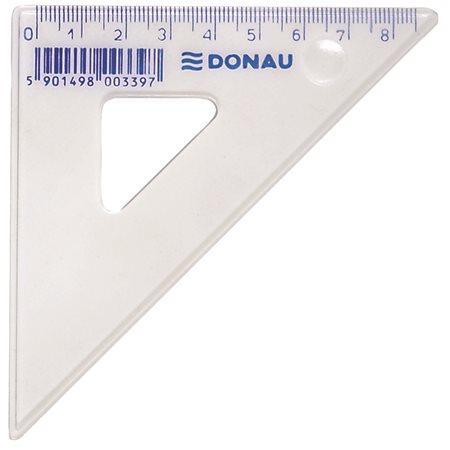 Trojúhelníkové pravítko, plastové, 45°, 8,5 cm DONAU