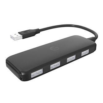 USB (2.0) hub 4-port, DHC-CT110C, černý, Hewlett-Packard